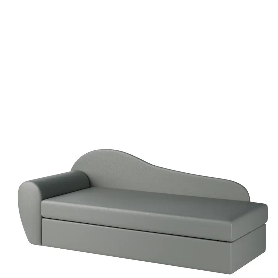 MATYLDA válenda celočalouněná, provedení levé, koženka SA 2 šedá